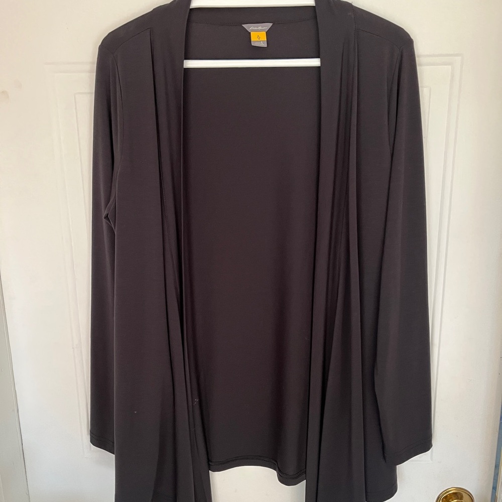 Eddie Bauer Black Women's large Cardigan